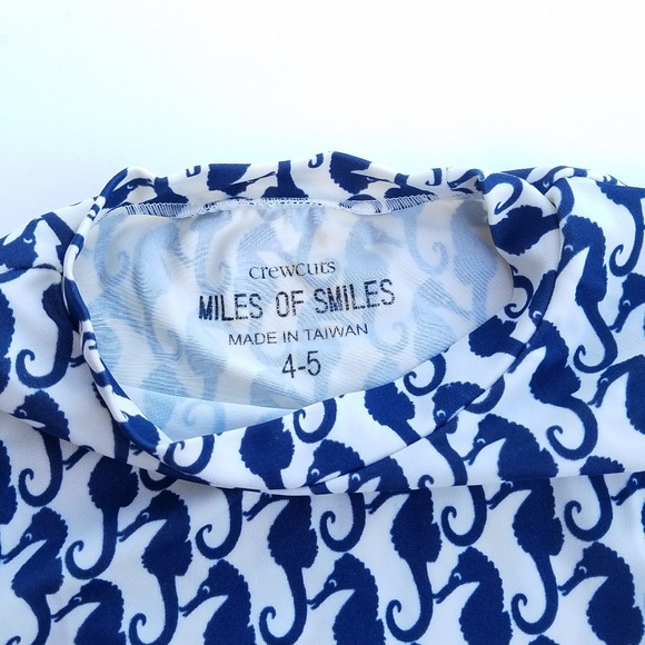 JCrew Crewcuts "Miles of Smiles" Rashguard 4-5T - Picture 3 of 6